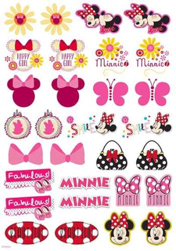 Minnie Mouse Edible Icing Character Icon Sheet - Click Image to Close